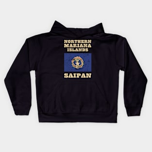 Northern Mariana Islands Country Flag Kids Hoodie